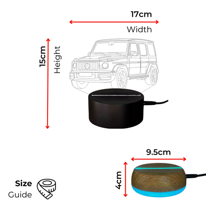 Gepersonaliseerde Subaru Sportwagen LED Lamp Nachtlampje