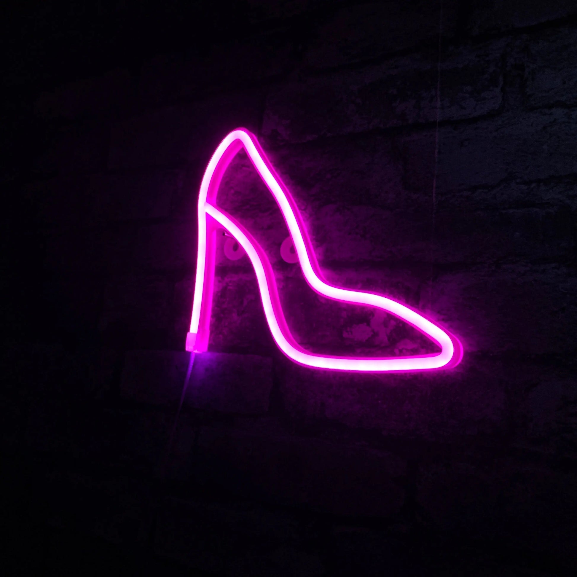 High Heel Shoe LED NEON Wall Light - Wall Light - Stock Car & Banger Toy Tracks