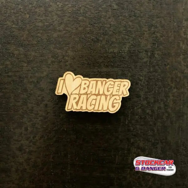 I Love Banger Racing - Magnet - Refrigerator Magnets - Stock Car & Banger Toy Tracks