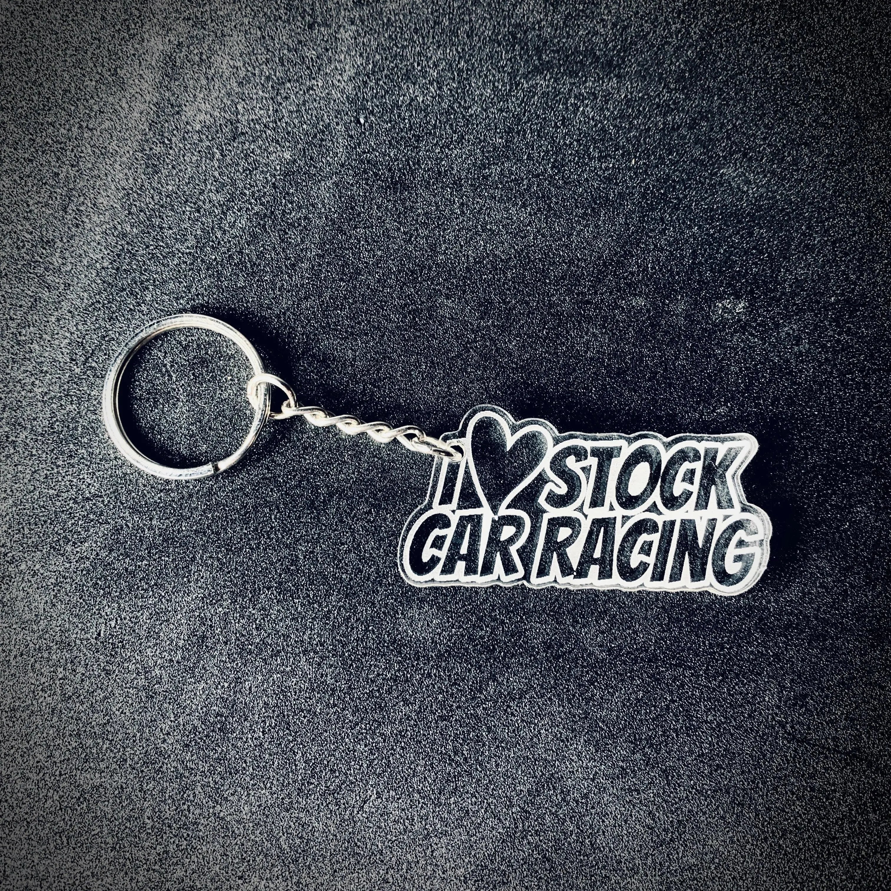 I Love Stock Car Racing Key Ring – Stock Car & Banger Toy Tracks