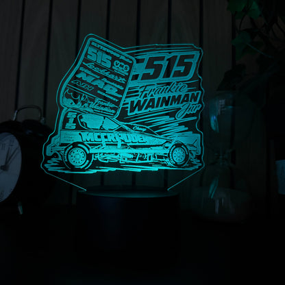 Frankie Wainmann Jnr #515 Brisca F1 Stock Car LED Night Light - 2026 Edition