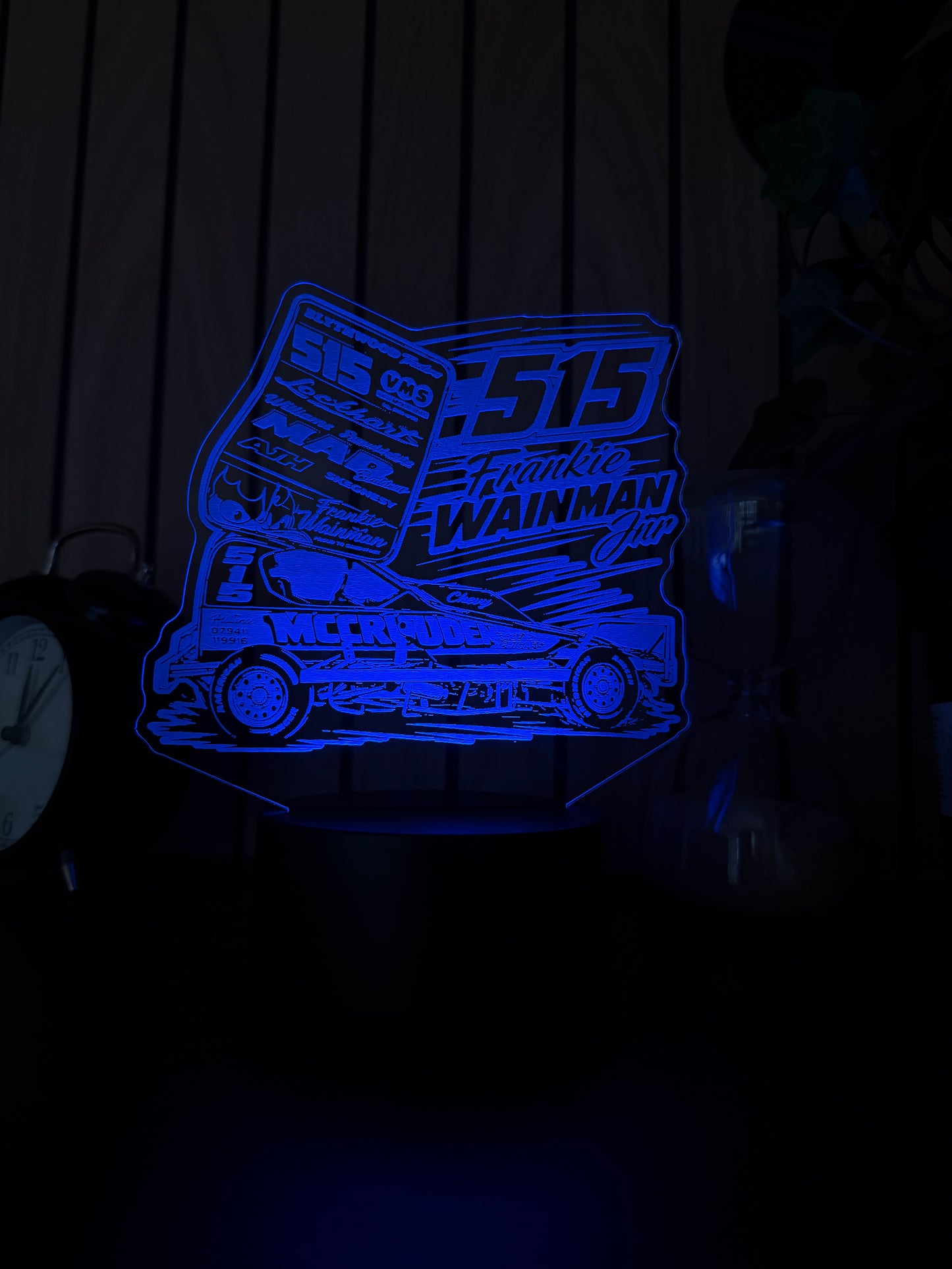Frankie Wainmann Jnr #515 Brisca F1 Stock Car LED Night Light - 2026 Edition