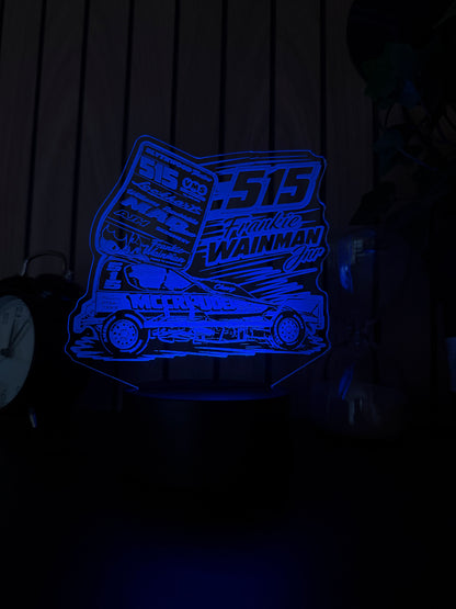 Frankie Wainmann Jnr #515 Brisca F1 Stock Car LED Night Light - 2026 Edition