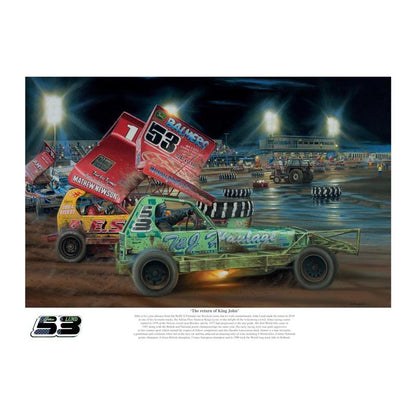 Brisca F1 #53 John Lund (Limited Edition-optie) Afdrukken