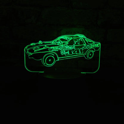 Jonesey #341 Banger LED Night Light  Night Light Stock Car & Banger Toy Tracks