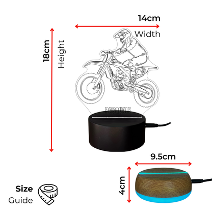 Motocross Bike LED Lamp Night Light