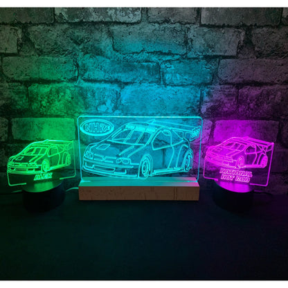 National Hot Rod LED Night Light  Night Light Stock Car & Banger Toy Tracks