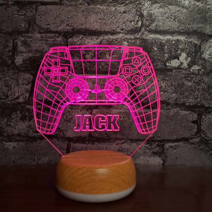 Personalised PlayStation Controller LED Lamp Night Light