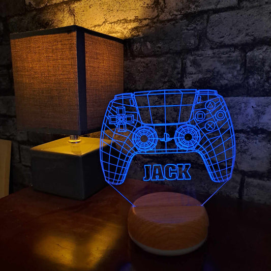 Personalised PlayStation Controller LED Lamp Night Light