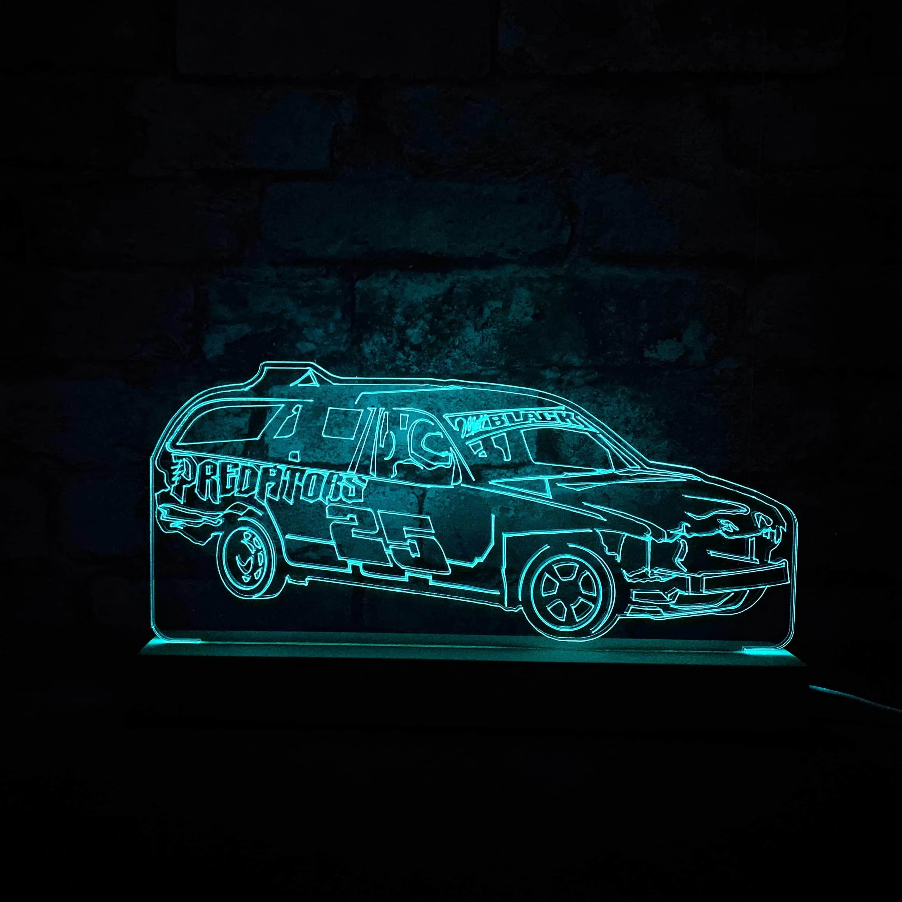 Predators (Matt Black) Banger Lamp - Unlimited Banger Racing Toys ...