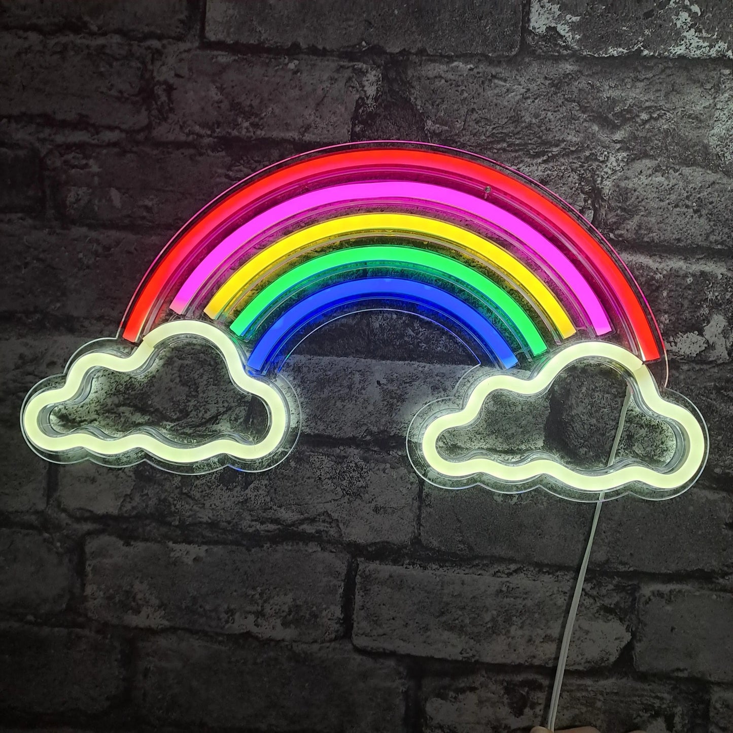 Rainbow Cloud LED NEON Wall Light - Wall Light - Stock Car & Banger Toy Tracks