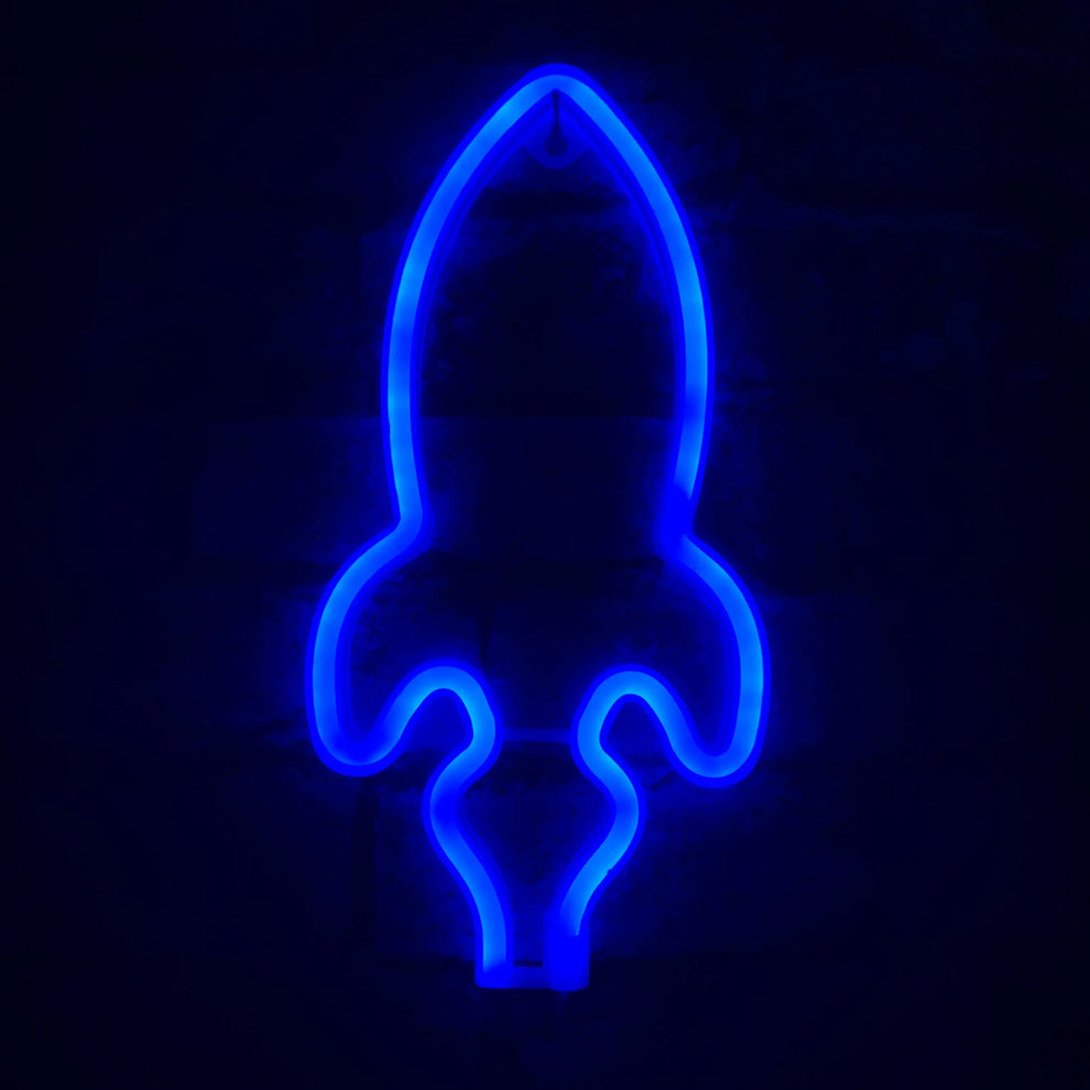 Rocket LED NEON Wall Light – Stock Car & Banger Toy Tracks