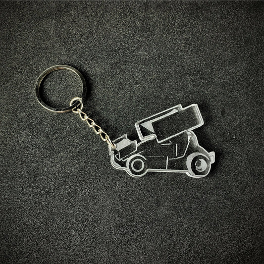 Sprint Car Key Ring - Key Ring - Stock Car & Banger Toy Tracks