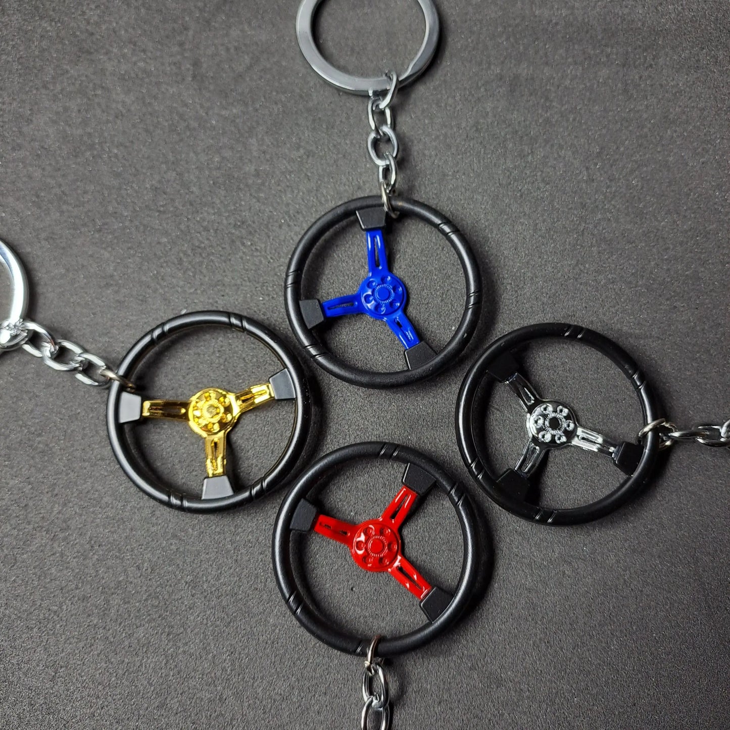 Steering Wheel Keyring  Key Ring Stock Car & Banger Toy Tracks