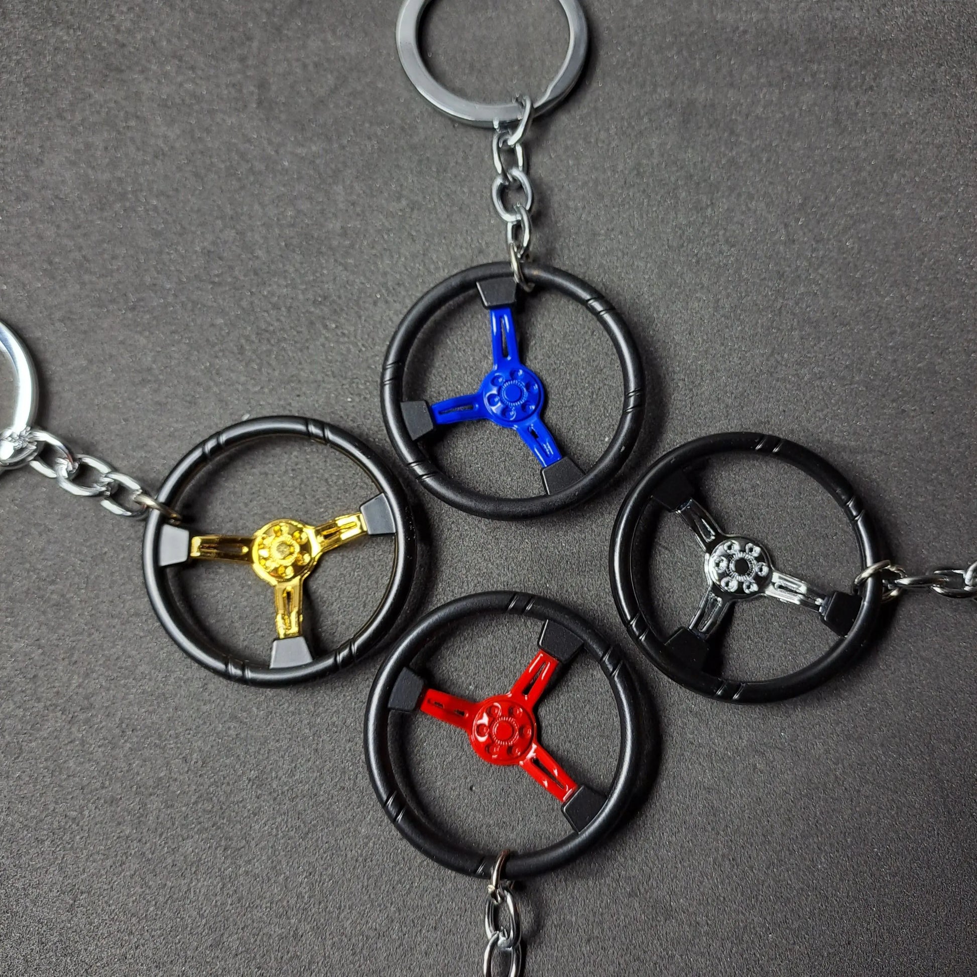 Steering Wheel Keyring  Key Ring Stock Car & Banger Toy Tracks