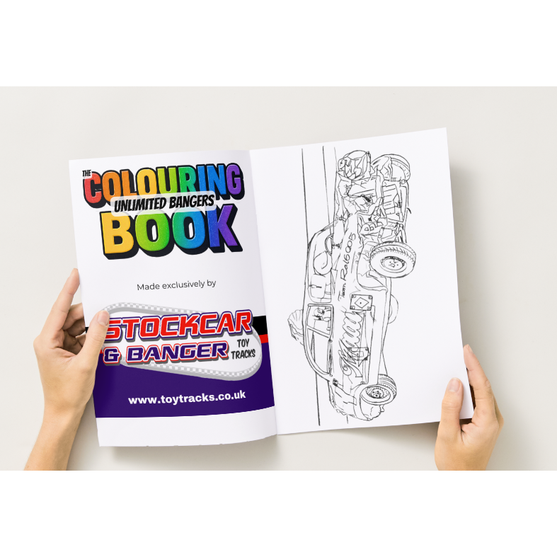 Banger Racing Coloring Stock Car & Banger Toy Tracks
