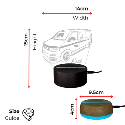 Gepersonaliseerde VW T5 vrachtwagen LED-lamp nachtlampje