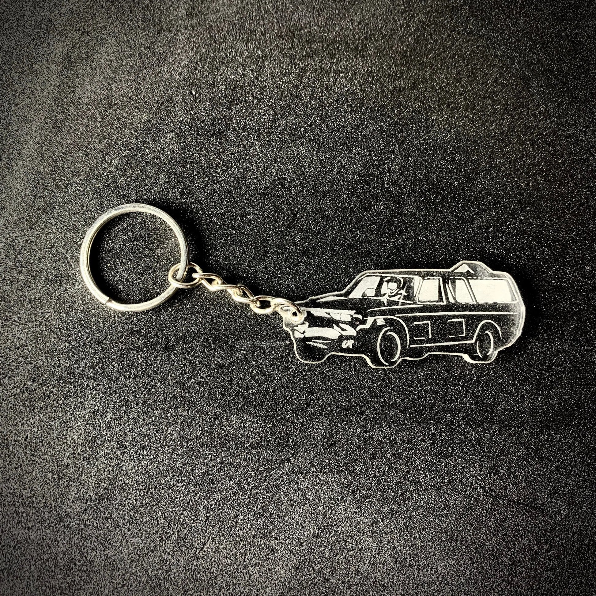 Volvo Banger Key Ring - Key Ring - Stock Car & Banger Toy Tracks