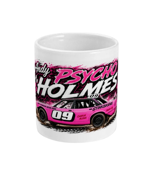Andy Holmes Banger Racing Mug – front view
