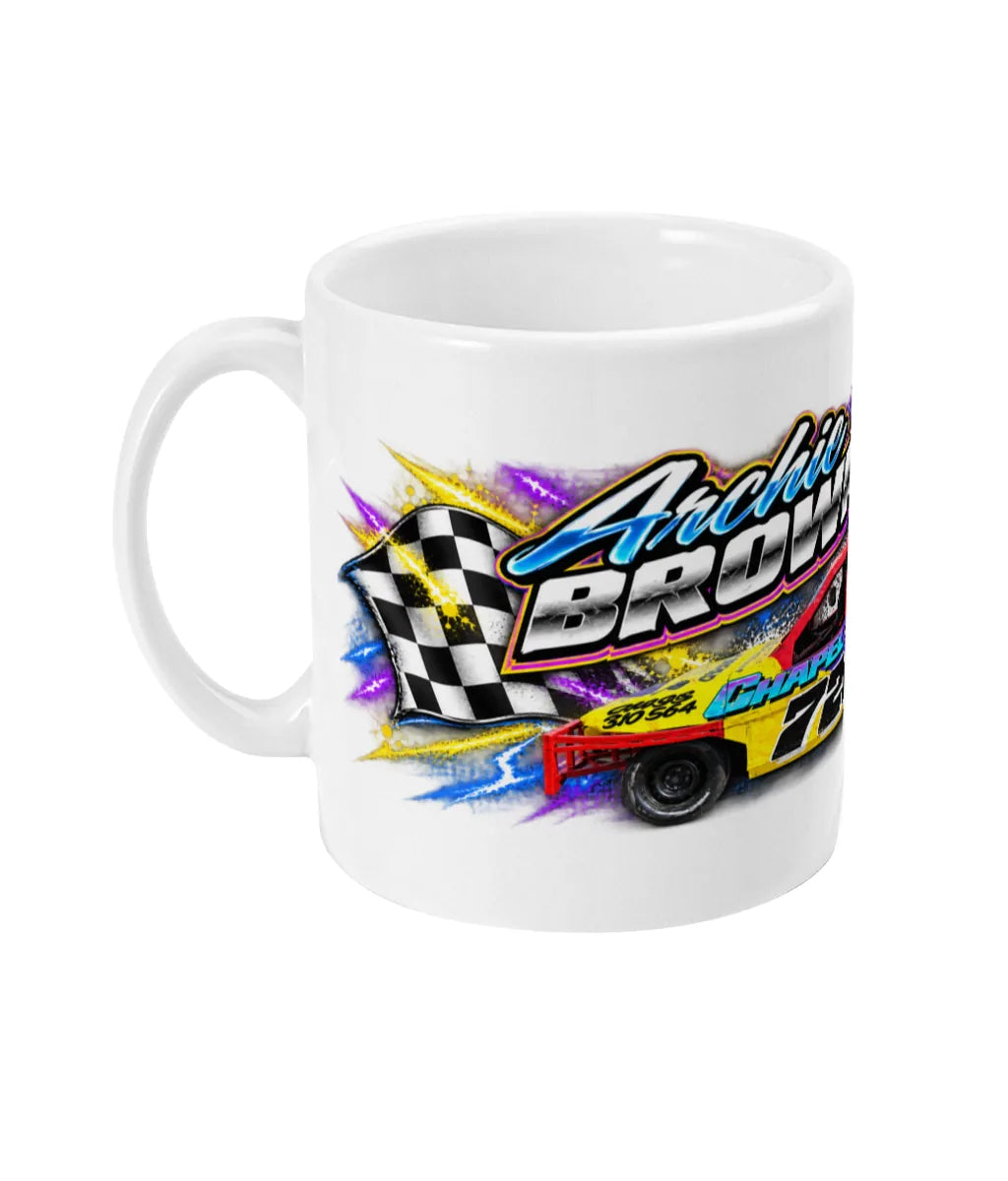 Archie Brown #720 2L Saloon Stock Car Mug – left side view