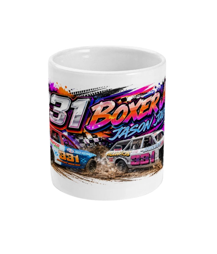 Boxer Jack Banger Racing Mug – front view