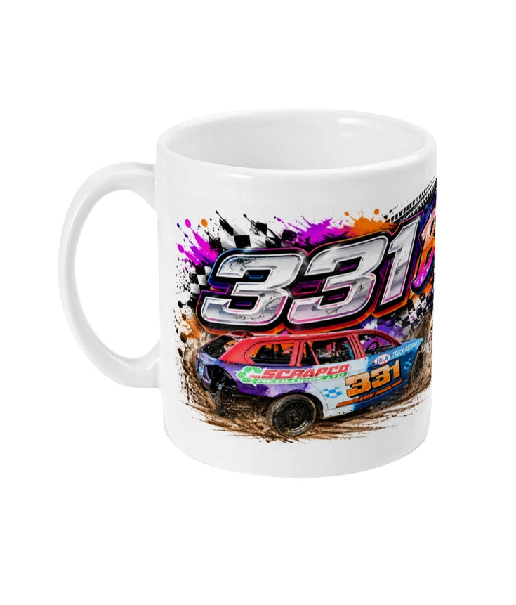 Boxer Jack Banger Racing Mug – left view