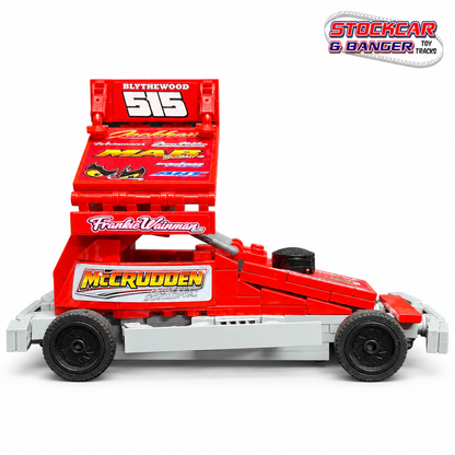 BriSCA F1 515 brick building kit, side view 1