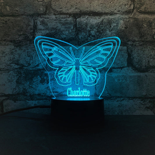 Personalised Butterfly LED Lamp Night Light