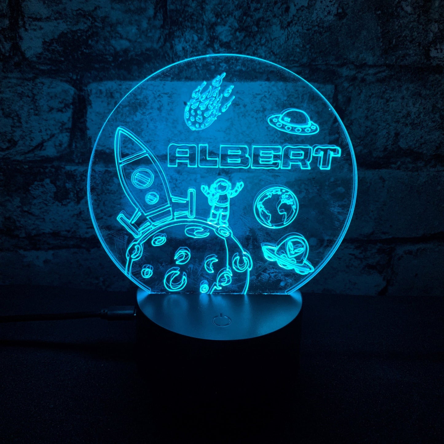 Personalised Space  LED Lamp Night Light