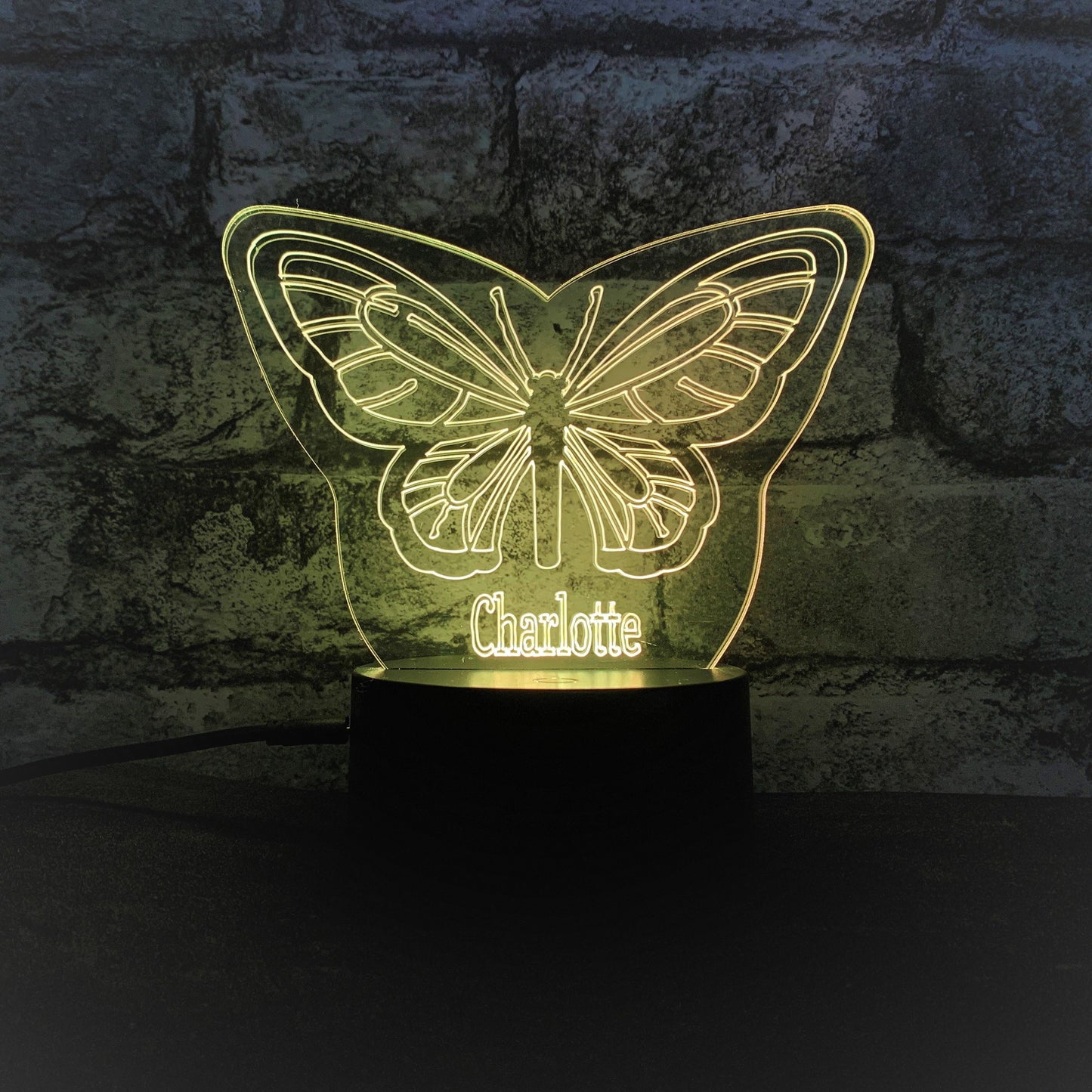 Personalised Butterfly LED Lamp Night Light