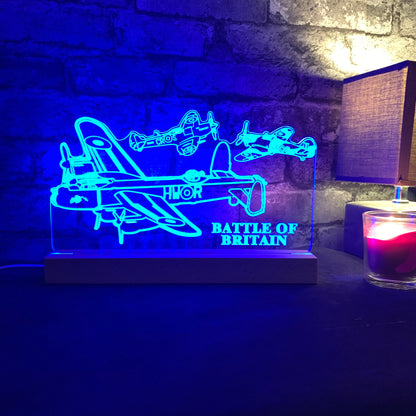 Battle of Britain Aircraft LED Lamp Night Light