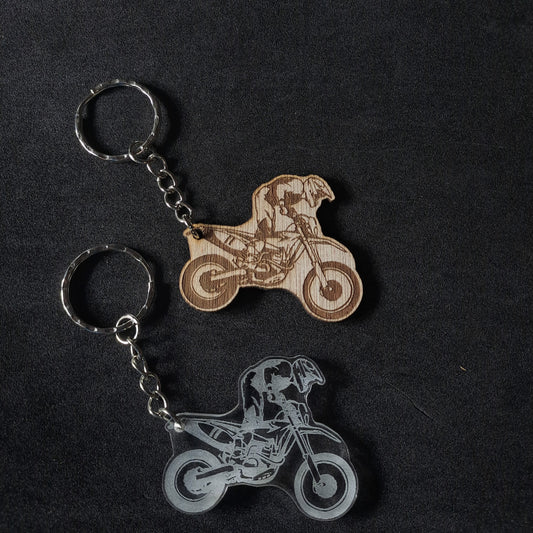 Motor Cross Keyring