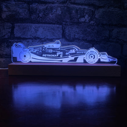 Formule 1 Russell Mercedes LED Lamp Nachtlampje