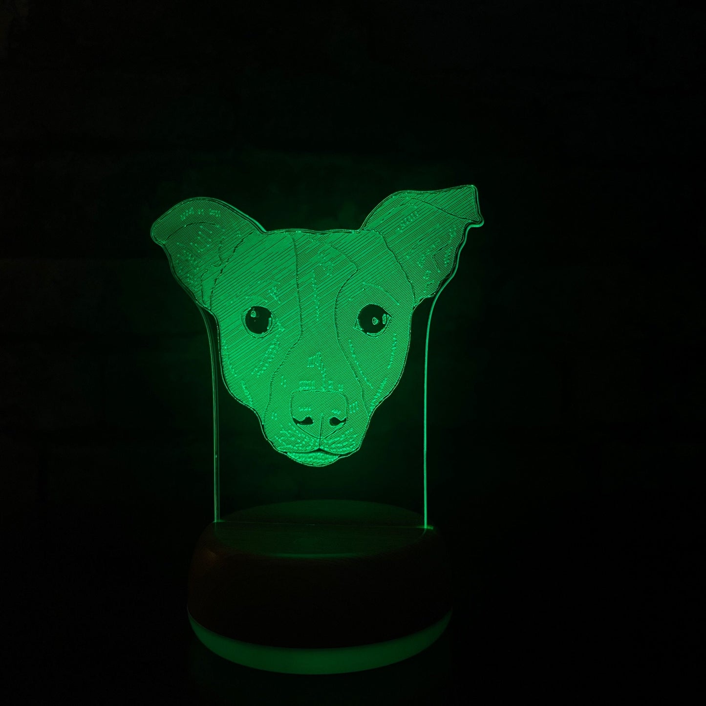 Personalised Jack Russell LED Lamp Night Light