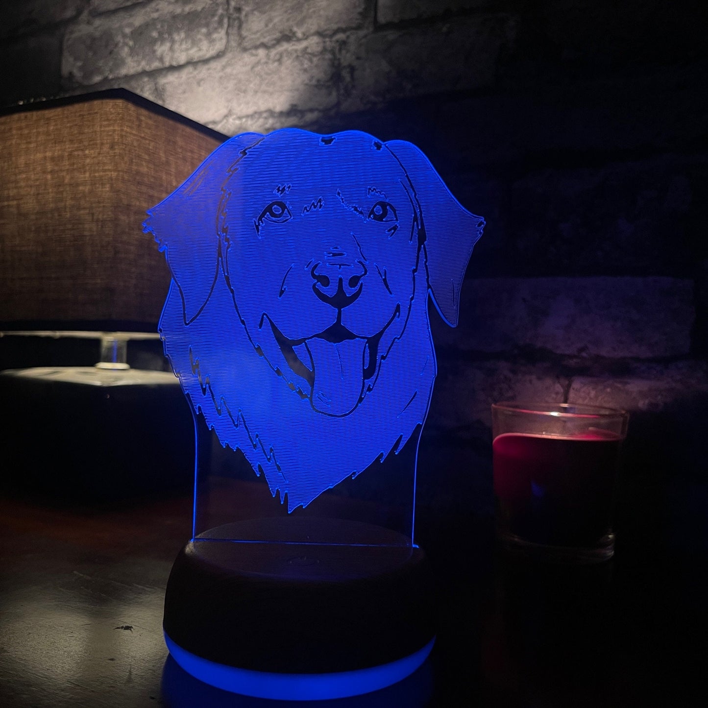 Personalised Labrador LED Lamp Night Light