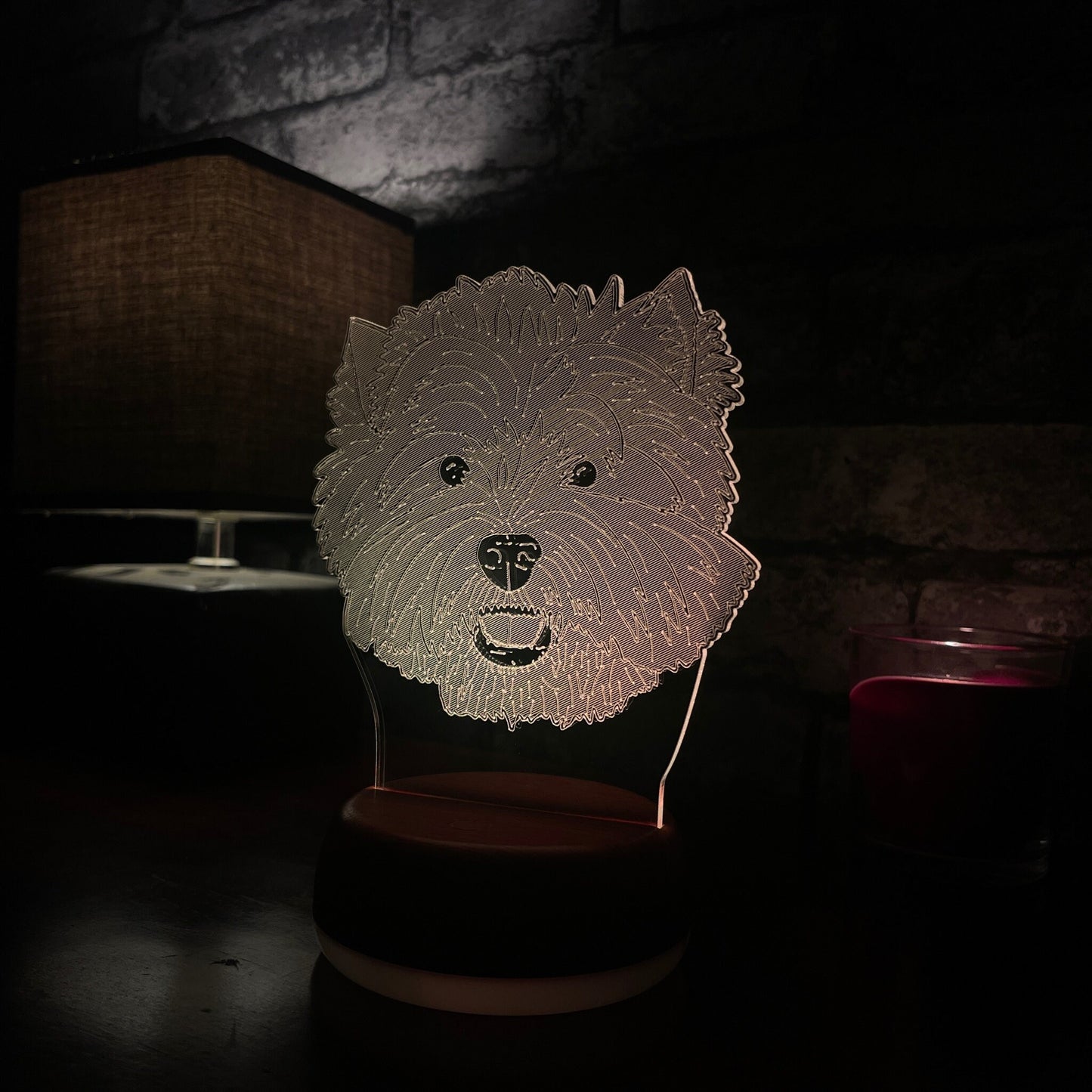 Personalised Westie LED Lamp Night Light