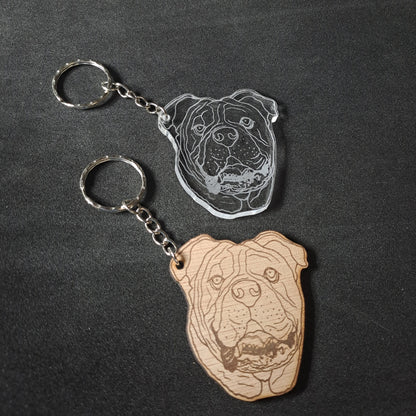 Bull Dog Keyring