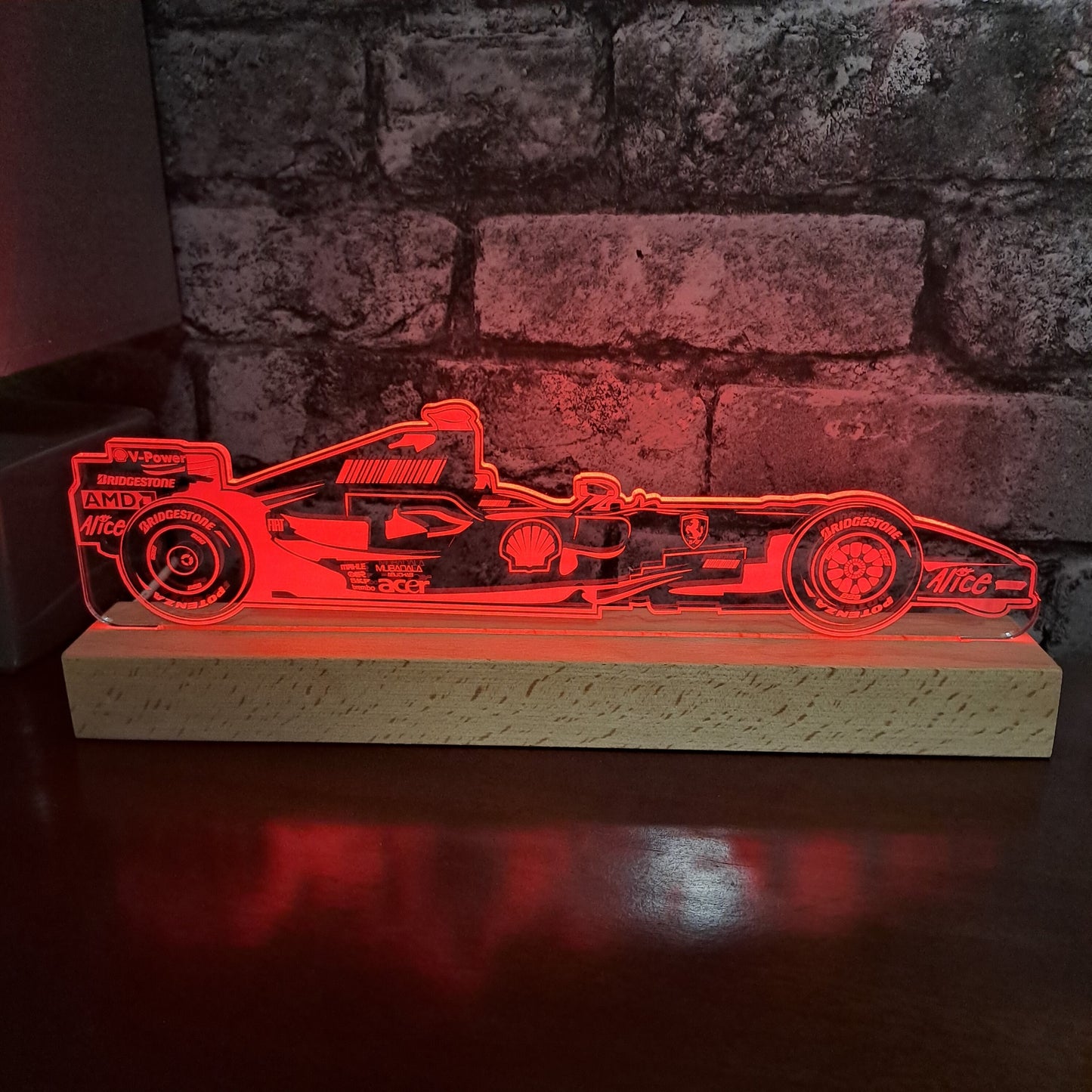 Formule 1 Kimi Raikkonen LED Lamp Nachtlampje