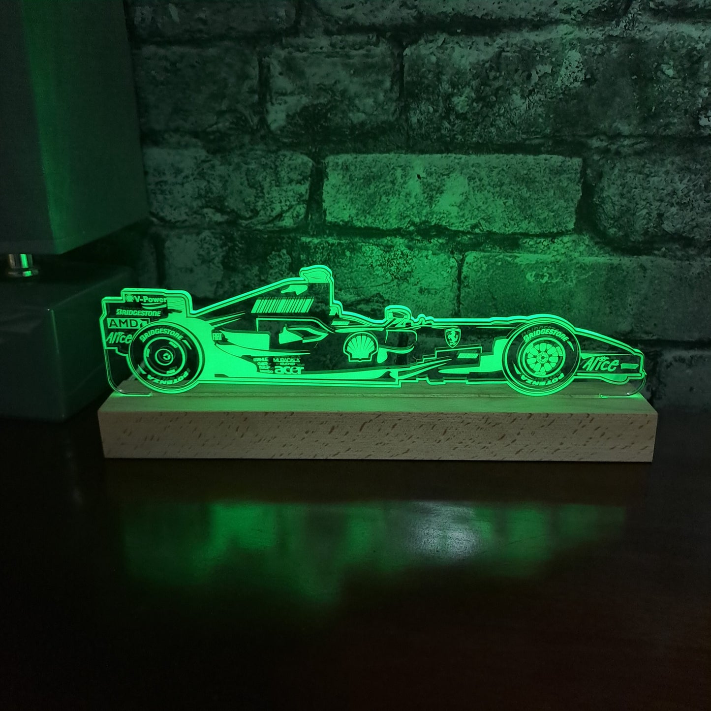 Formule 1 Kimi Raikkonen LED Lamp Nachtlampje