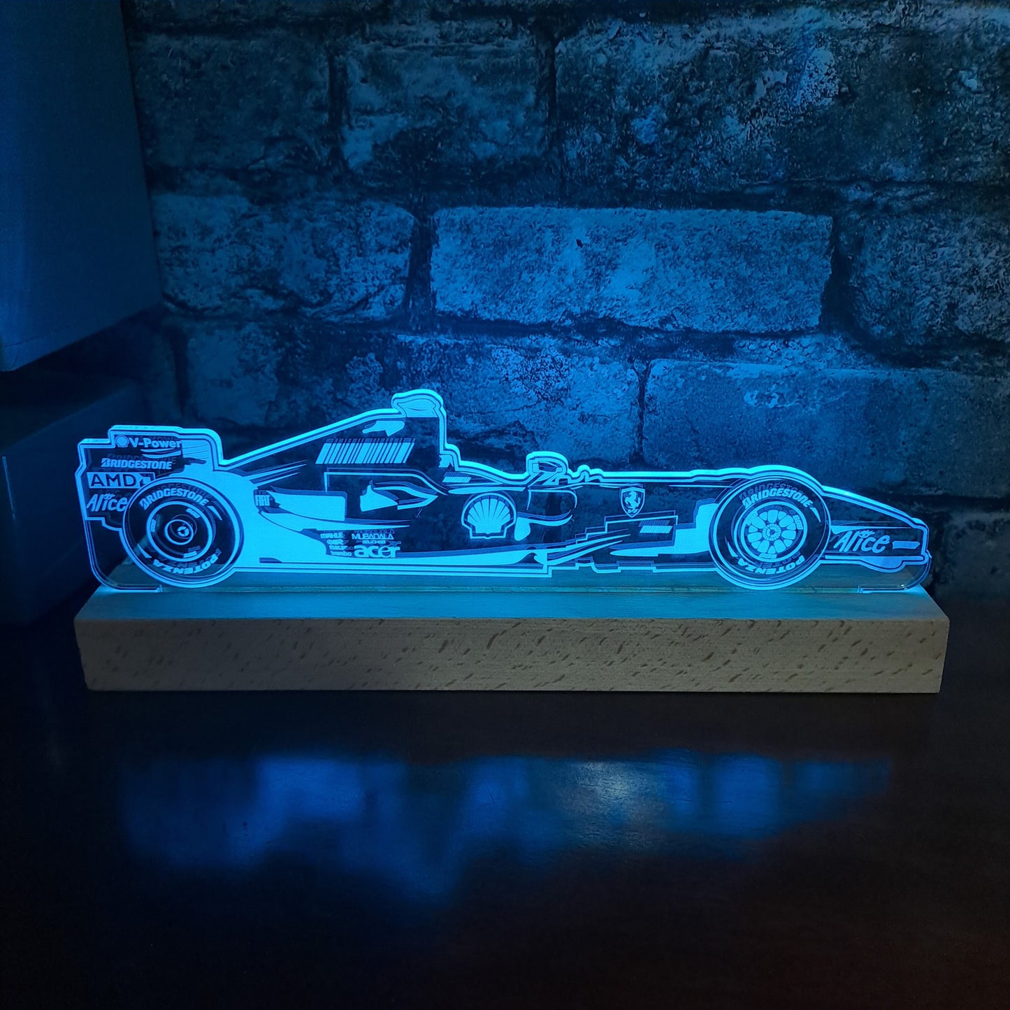 Formule 1 Kimi Raikkonen LED Lamp Nachtlampje