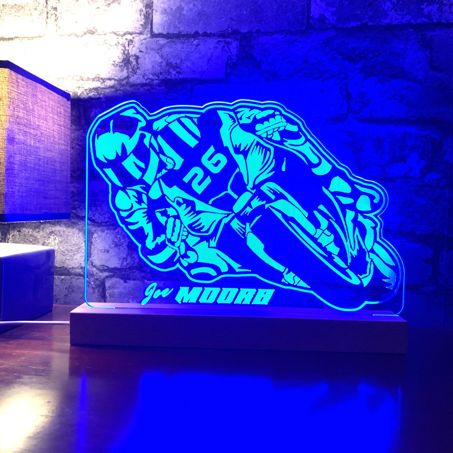 Gepersonaliseerde Superbike LED-lamp Nachtlampje