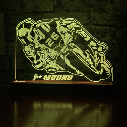 Gepersonaliseerde Superbike LED-lamp Nachtlampje