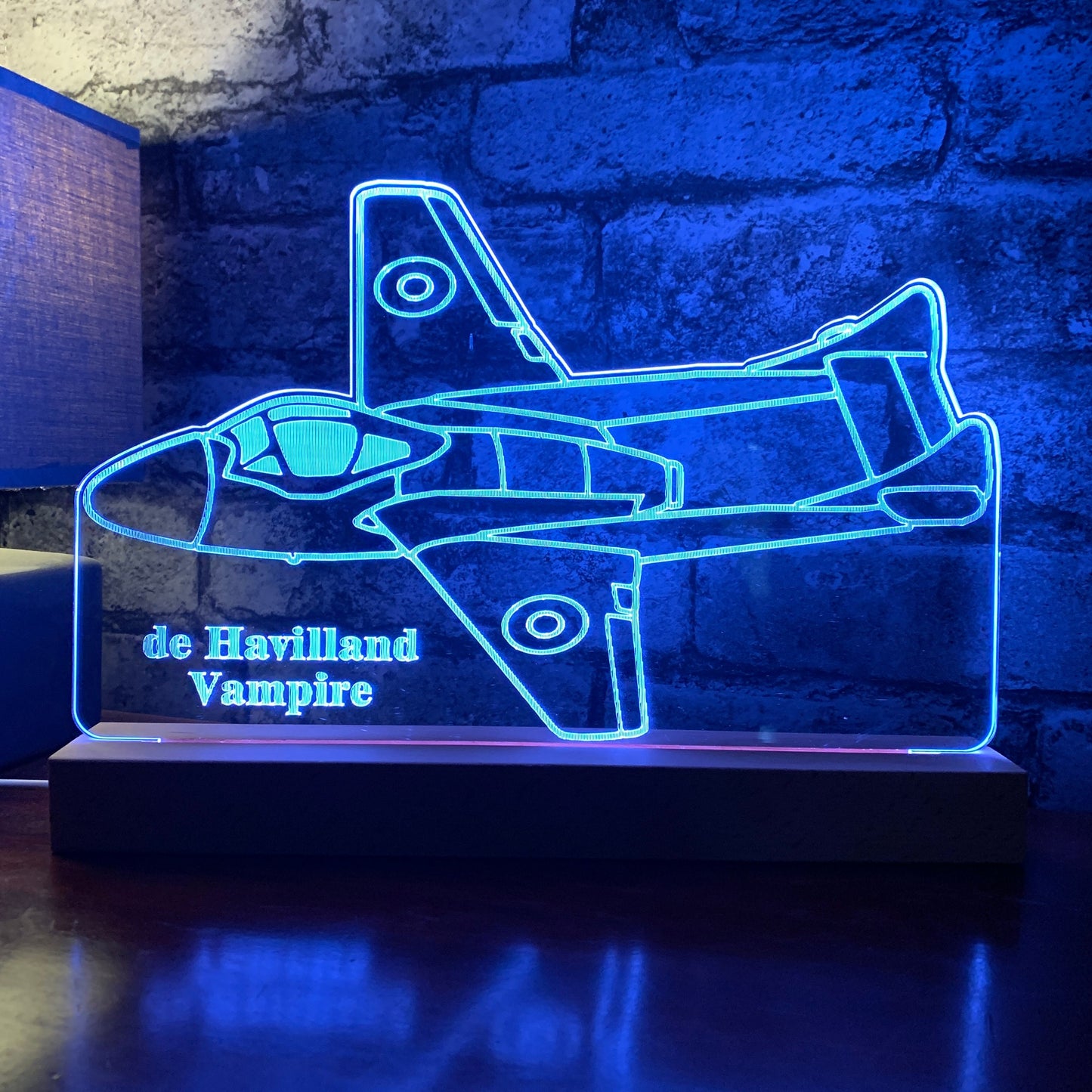 De Havilland Vampire Airplane LED Lamp Night Light