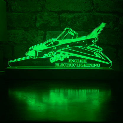 English Electric Lightning Airplane LED Lamp Night Light