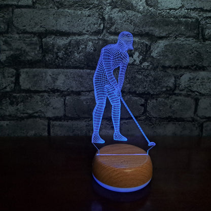 Golf Player LED Lamp Night Light