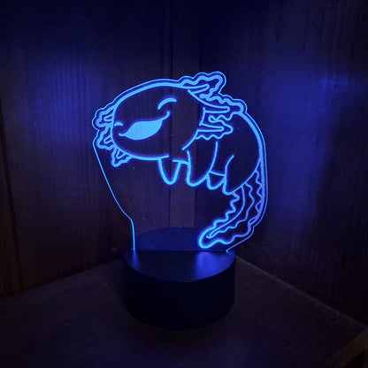 Personalised Axolotl LED Lamp Night Light