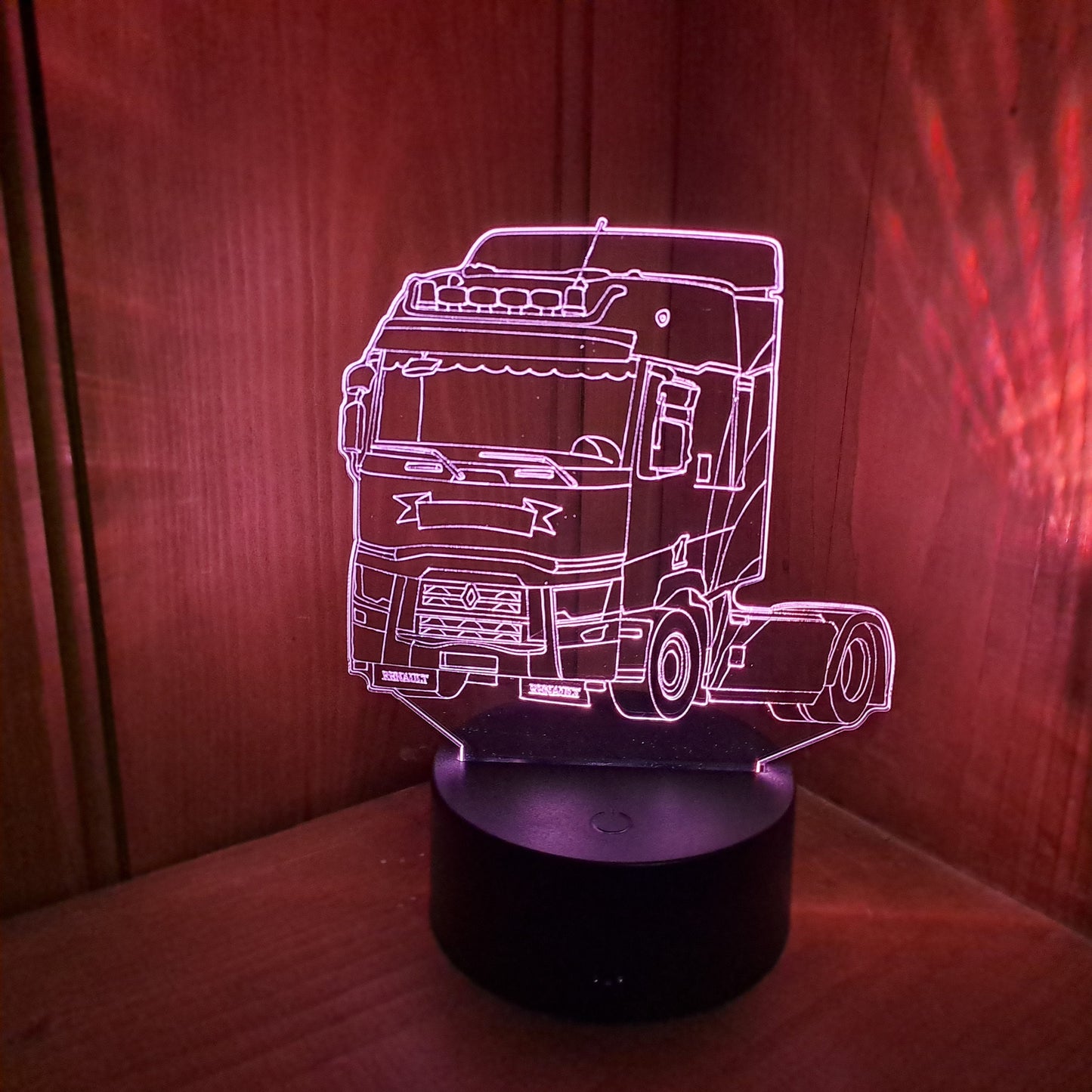 Personalised Renault Cab Lorry LED Lamp Night Light