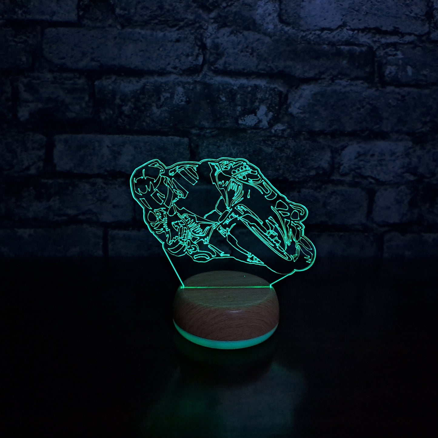 Personalised Superbike LED Lamp Night Light