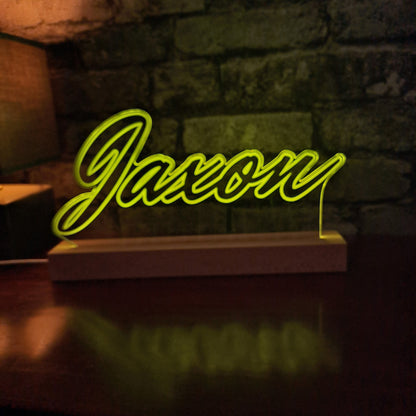 Personalised Name LED Lamp Night Light