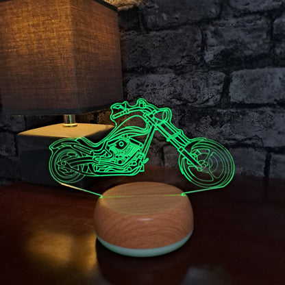 Chopper Motor Bike LED Lamp Night Light